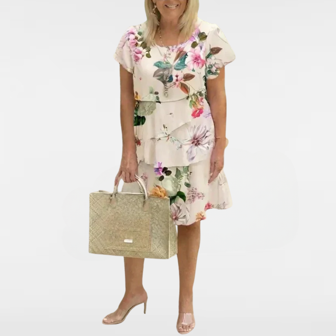 Agnes™ | Elegant chiffongklänning