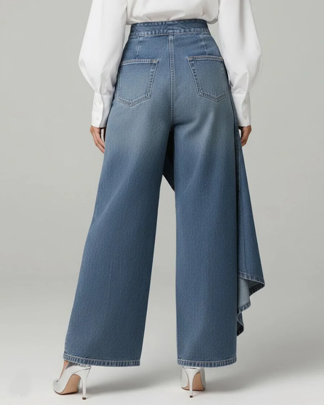 Calvra™ | Omlott Denimbyxor