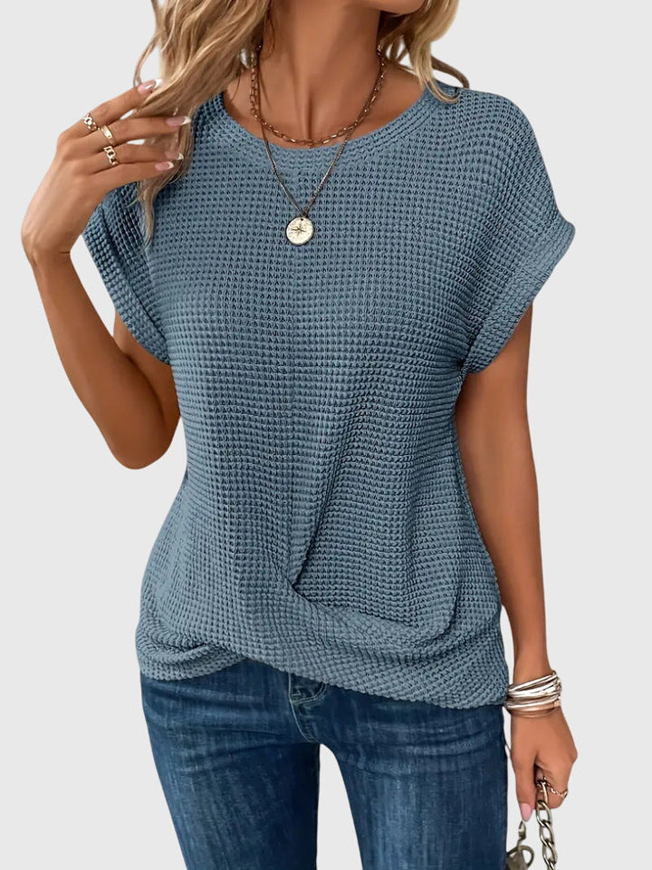 Isa™ | Elegant Blus med Rundhals
