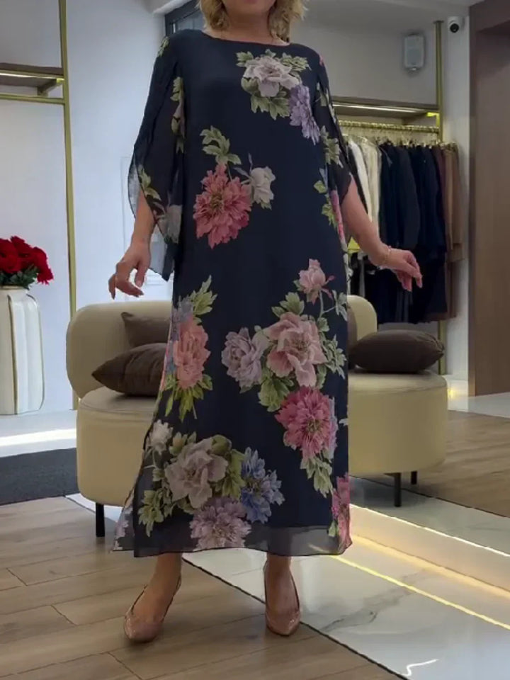 Signe™ | Maxiklänning med blommönster