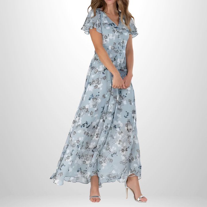 Alva™ | Blommig Maxiklänning