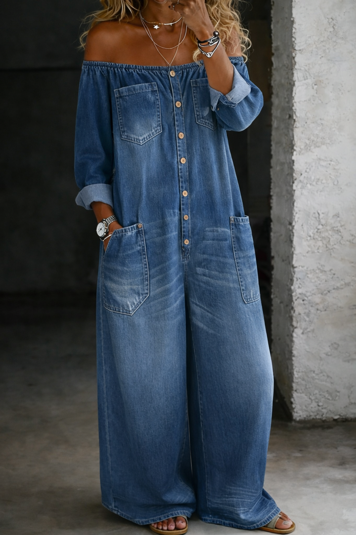 Elena™ | Axelbandslös Jumpsuit