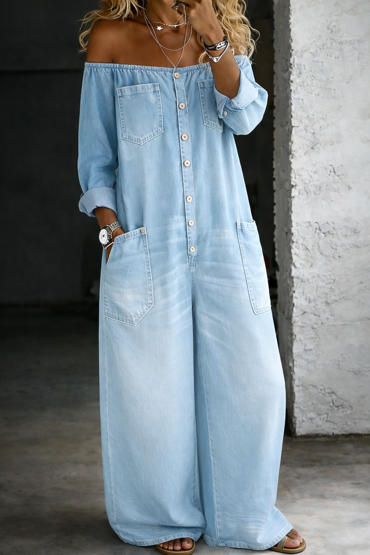 Elena™ | Axelbandslös Jumpsuit