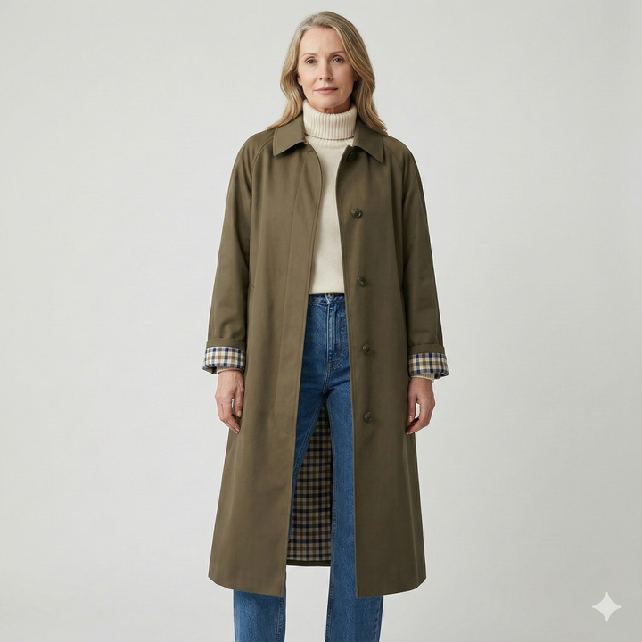 Eleanor – Klassisk Lång Trenchcoat