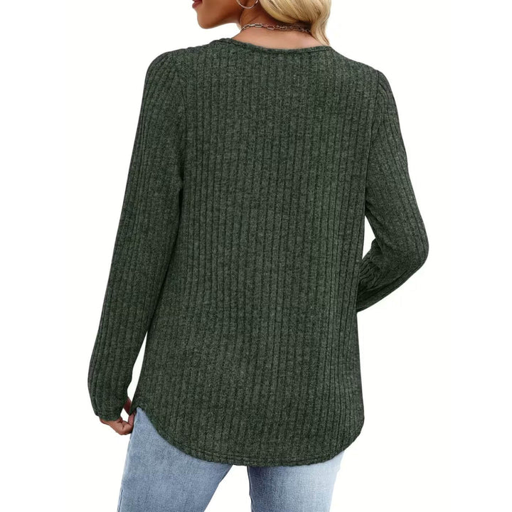 Maja™ | Ribbad V-ringad Blus