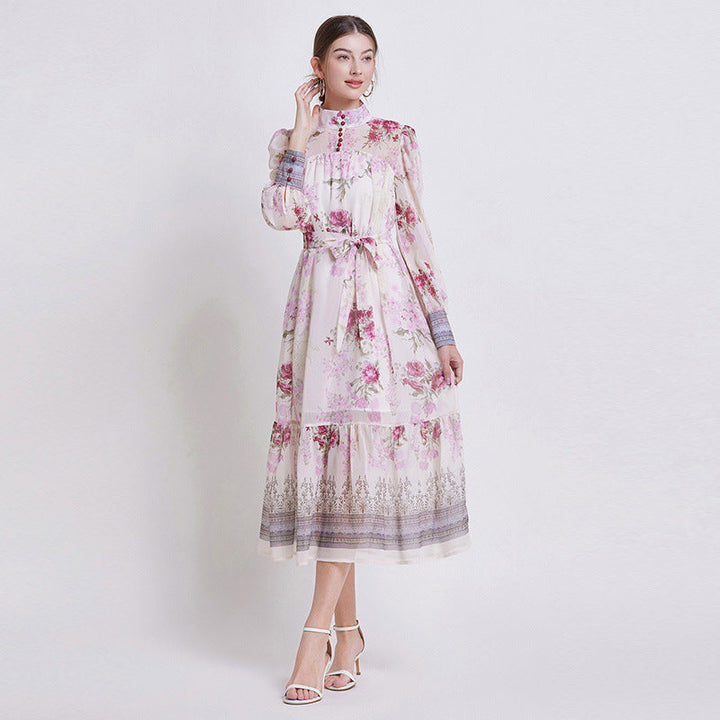 Sigrid™ | Blommig chiffongklänning