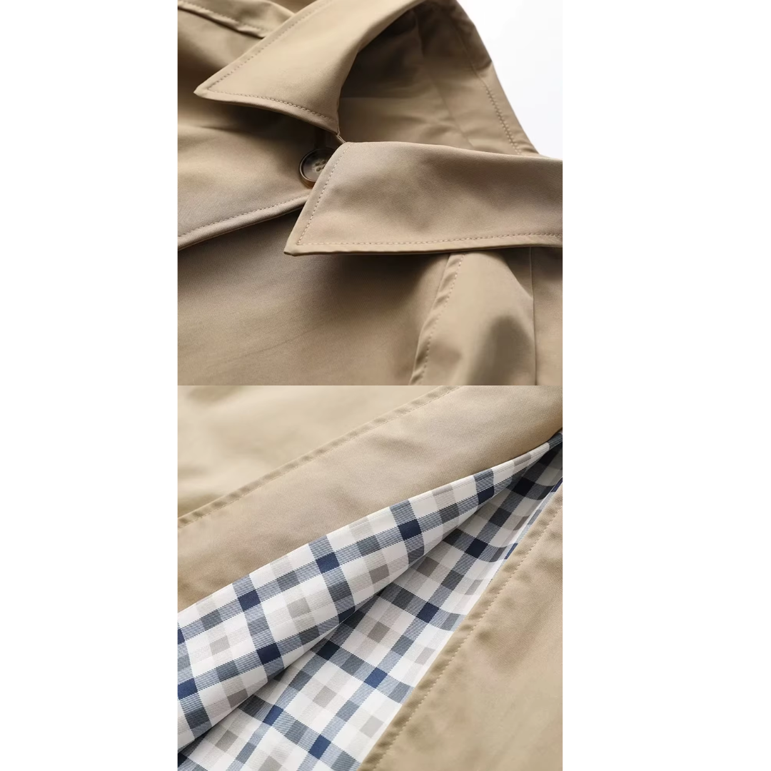 Eleanor – Klassisk Lång Trenchcoat