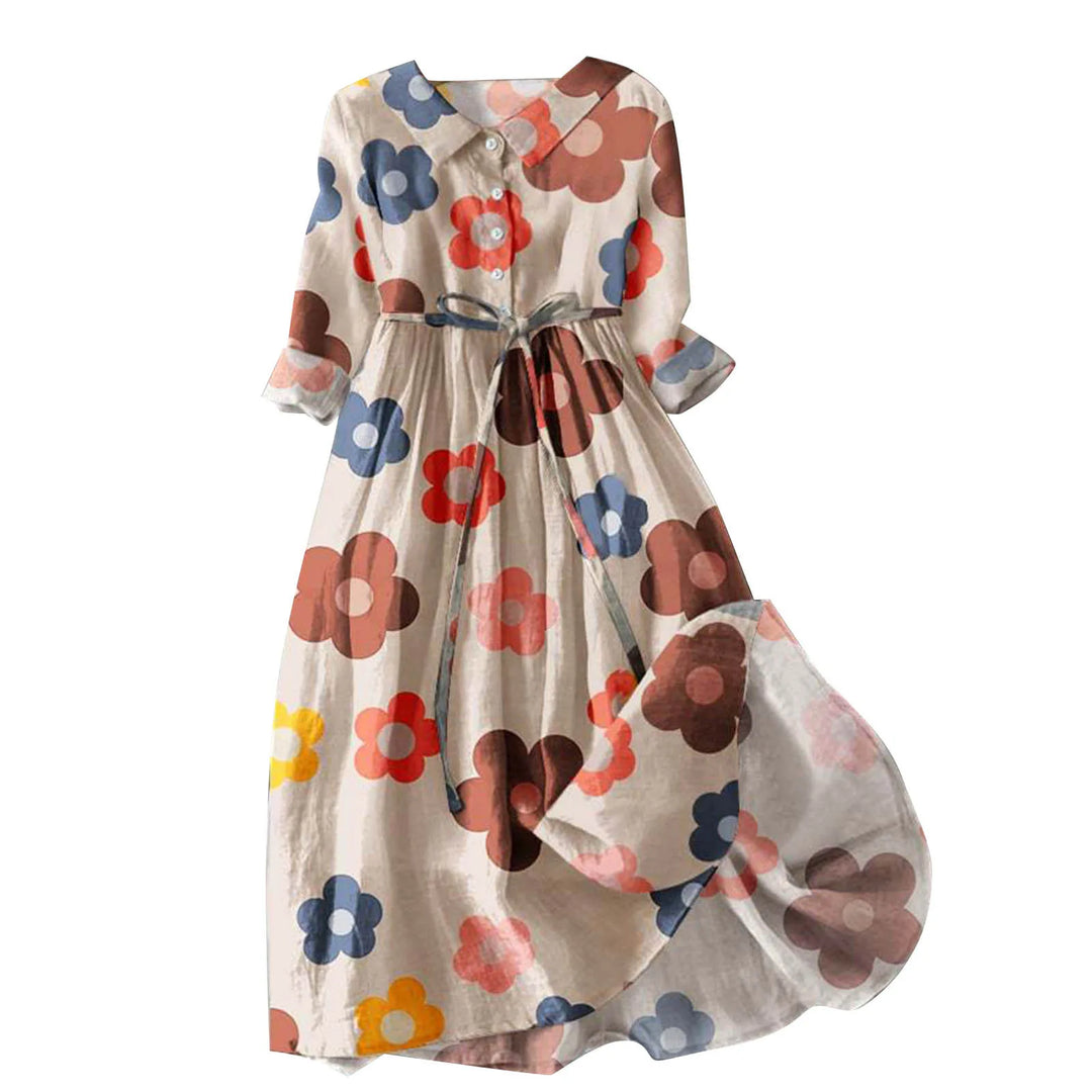 GlamMouris™ | Elegant klänning med knappar