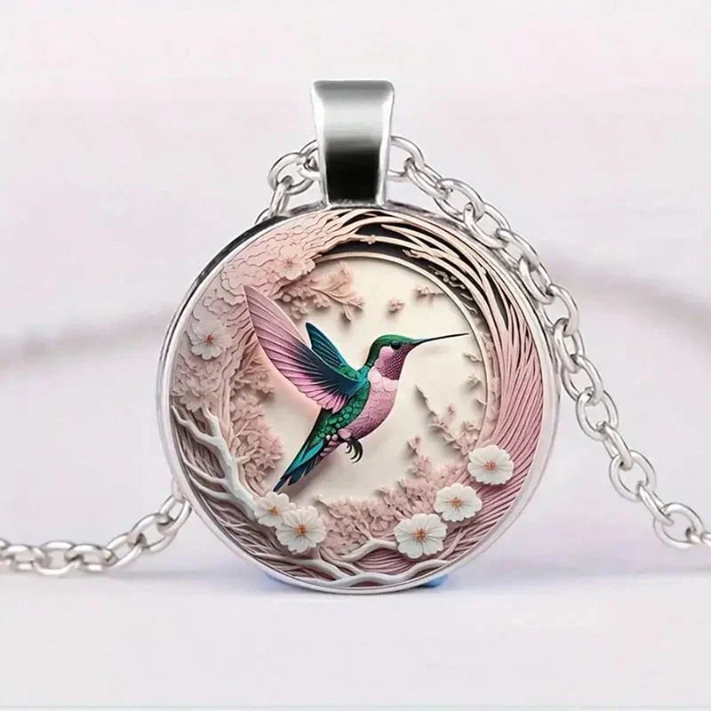Linnea™ | Halsband med kolibri-hänge