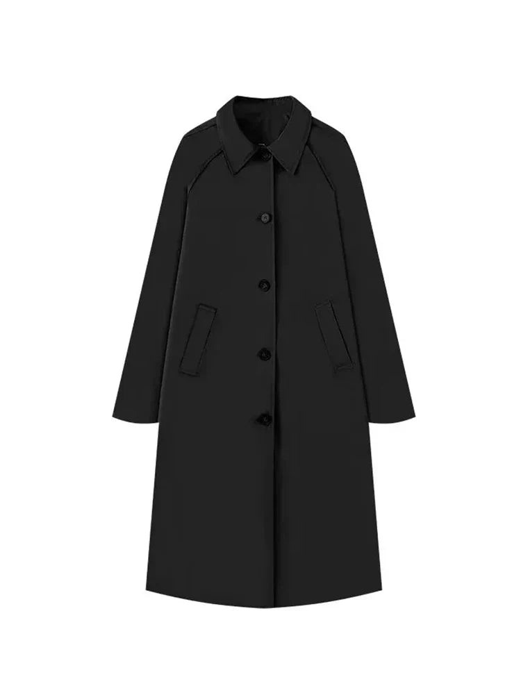 Eleanor – Klassisk Lång Trenchcoat