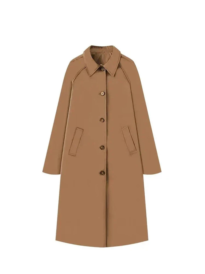 Eleanor – Klassisk Lång Trenchcoat