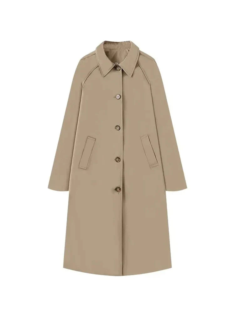Eleanor – Klassisk Lång Trenchcoat