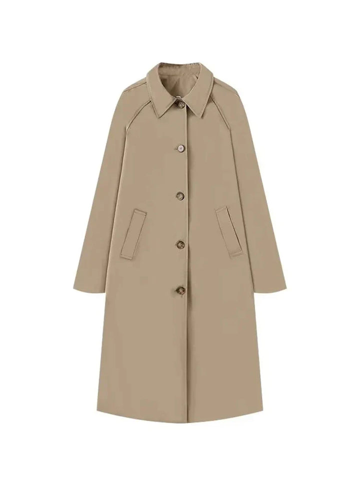 Eleanor – Klassisk Lång Trenchcoat