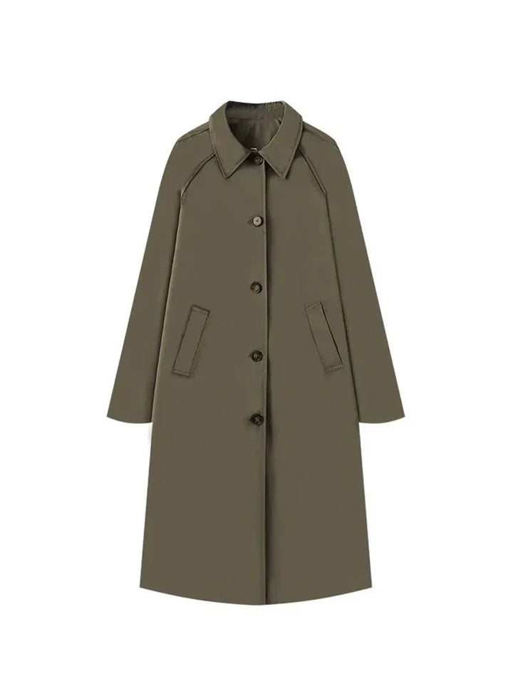 Eleanor – Klassisk Lång Trenchcoat