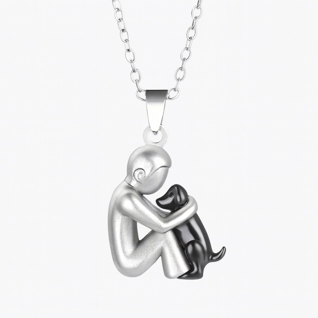Linnea™ | Halsband med ”Hug”-hänge