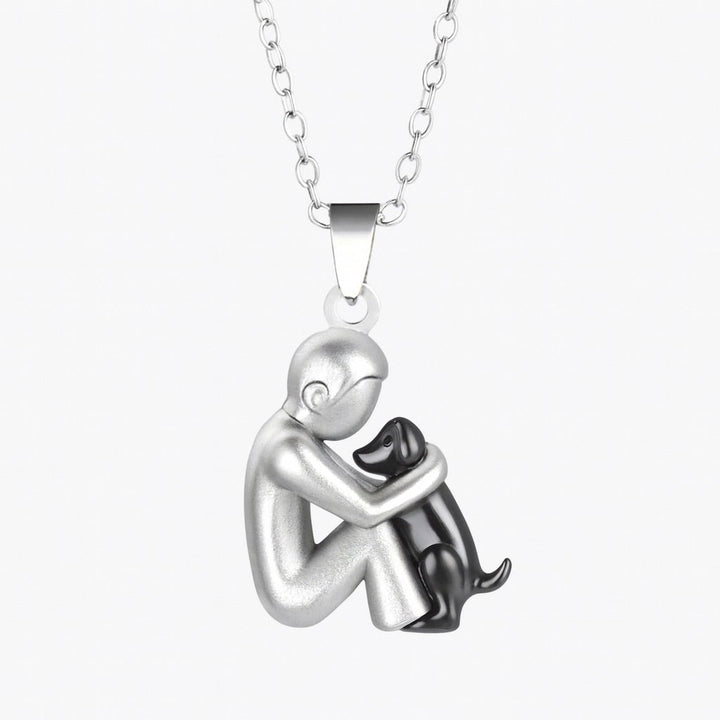 Linnea™ | Halsband med ”Hug”-hänge