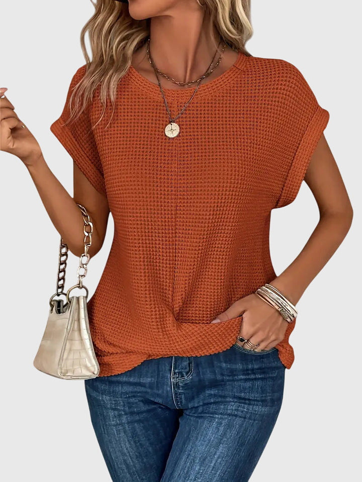 Isa™ | Elegant Blus med Rundhals