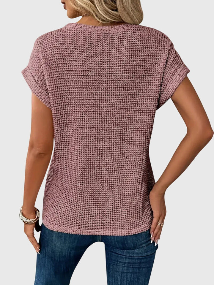 Isa™ | Elegant Blus med Rundhals