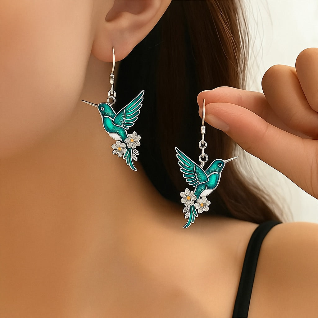 Vera™ | Kolibrihalsband med örhängen
