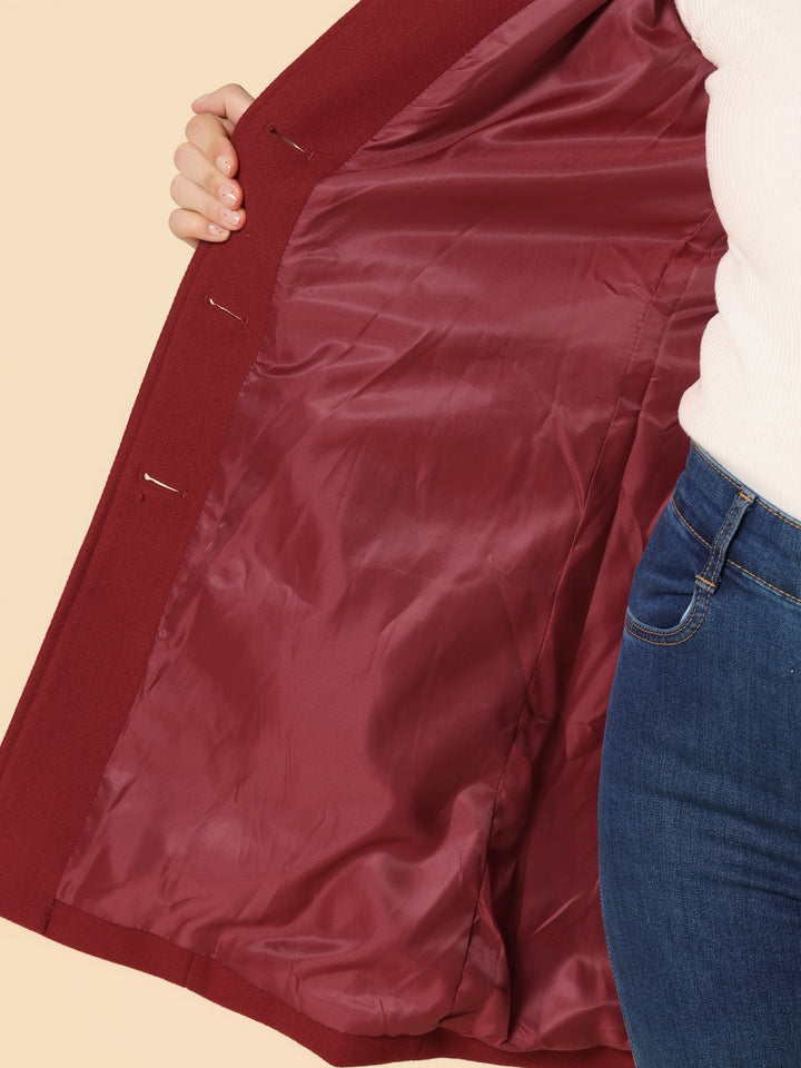 Josephine - Enkelknäppt Vinter Trench Coat
